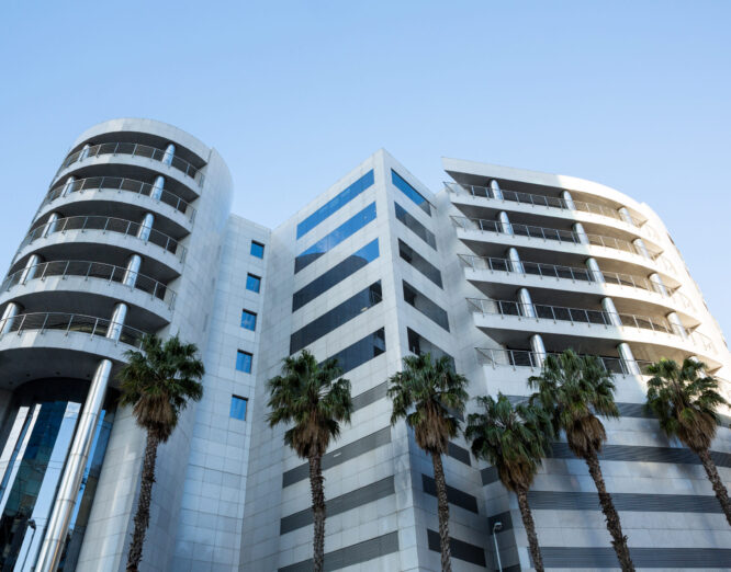 Office buildings in city with modern architecture Office buildings in city with modern architecture